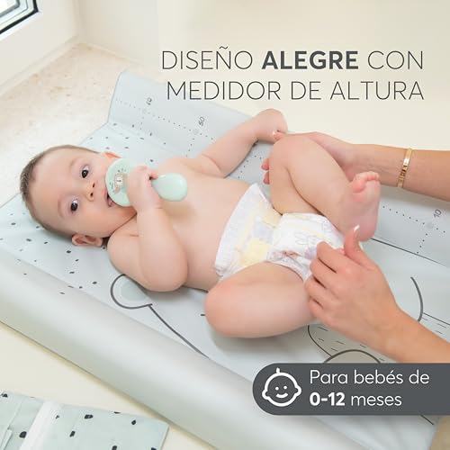 Miniatura 5 de Kikkaboo Cambiador Bebé Impermeable Y Portátil 80x50 Cm Secret Garden, Cambiador Pvc Suave, Cambiador Portátil Bebé, Beige