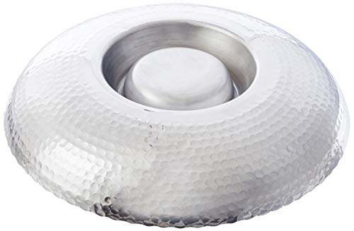 Kindwer Hammered Aluminum Chip And Dip Bowl, 16-Inch, Silver #TOP2