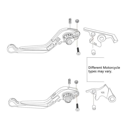 Leviers frein embrayage moto réglables pour Kawasaki Z800 au quotidien - 5