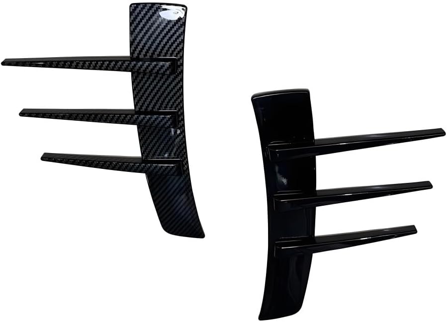 DYXN Car Air Vent Wind Knife, ABS Air Vent Wind Knife Body Kits, Universal Car Side Wing Leaf Panel, Air Intake Air Knife(Carbon Fiber Look)