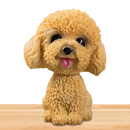 Celuicion Nette Nicken Schütteln Kopf Hund Verzierungen Wackelhund Auto-Innendekoration Ornament Statuen und Skulpturen Schüttelt den Kopf Hundedekoration Deko Figur