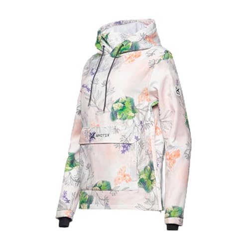 Arctix Women's Luge Pullover Hoodie, Tropic Ski Print, Small