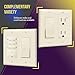 ENERLITES Decorator Light Switch or Receptacle Outlet Wall Plate, Gloss Finish, Size 2-Gang 4.50