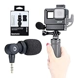 ► Tamaño compacto y mini, conector universal de 3.5 mm para teléfonos móviles, cámaras deportivas GoPro, cámaras DSLR.