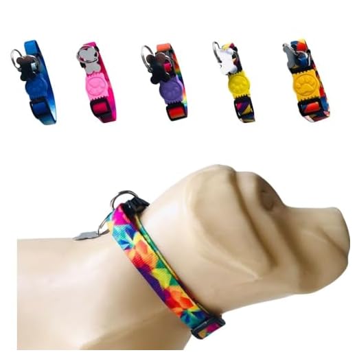 Coleira para Cachorros com Pingente para Identificação M, Tamanho Ajustável, Confortável e Resistente