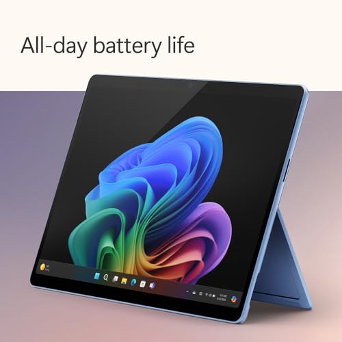 Image of Microsoft Surface Pro 2-in-1 Laptop /Tablet (2024), Windows 11 Copilot+ PC, 13 inch Touchscreen OLED Display, Snapdragon X Elite (12 Core), 16GB RAM, 1TB Storage, Sapphire