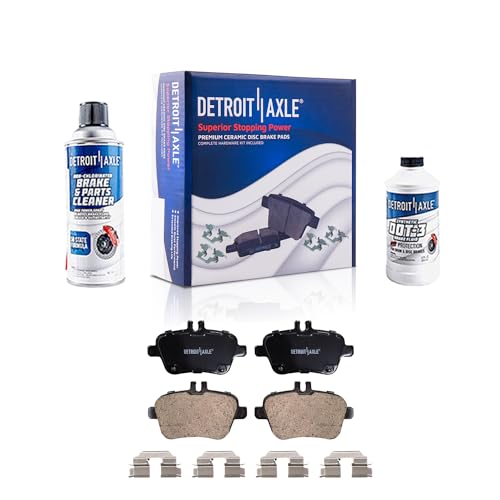 Image of Detroit Axle - Rear Brake Pads for INFINITI QX30 Mercedes-Benz SLK350