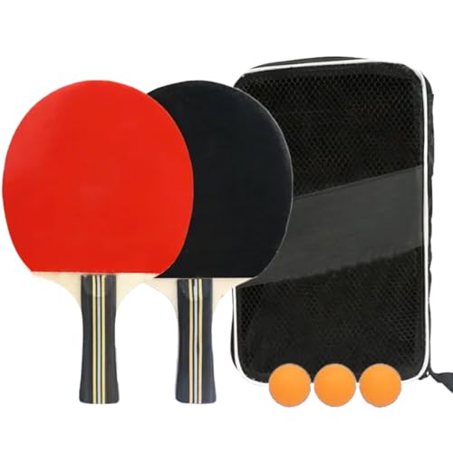Racket for Improving Table Tennis Pingpong Training Bat Table Tennis Racket Table Tennis Paddle Pingpong Bat with Bag
