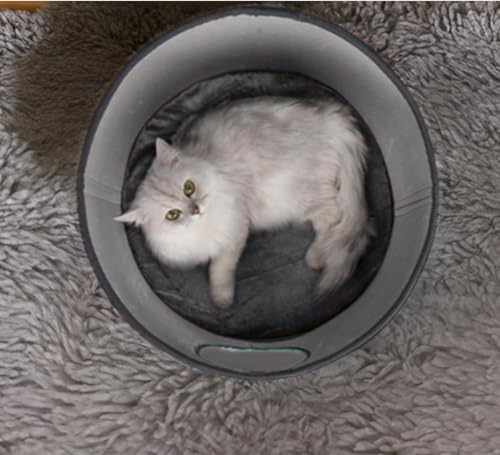 Image of Foldable Cat House|Cat Cube Cave|Cat Bed for Indoor Cats, Brown