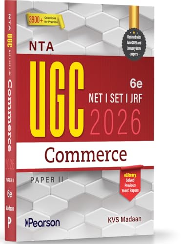 Pearson NTA UGC NET Commerce Paper 2 2026 6th Edition | For NET/S...