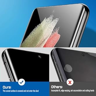 NISHTECH Advanced HD+ Curved UV Tempered Glass Full Screen Protector Designed for Samsung Galaxy S10 Plus || Full Screen Coverage with Easy Installation Kit (Anti-Scratch)