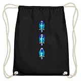 hochwertige Baumwolle, robuste Zugbänder, Volumen ca. 12l, 100% Baumwolle, Universal-Größe...