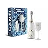 Canti Prosecco D.O.C. ICE – trocken – Schaumwein Italien Wein mit Weinglas in Geschenkbox (1×0.75l)