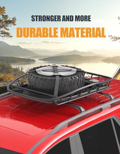 Image of Heavy Duty 300lbs Cross Bars Roof Racks Compatible with GMC Acadia 2017 2018 2019 2020 2021 2022 2023, Aluminum Roof Rails Crossbars Luggage Cargo Carrier Rooftop Car SUV Accessories