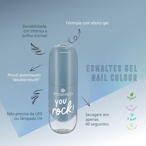 Esmalte de unhas com efeito gel essence 64 You Rock!