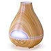Aroma Essential Oil Diffuser New Model No Condensation with Waterless Auto Shut-off - Aromatherapy Ultrasonic Wood Grain Burner 530 Ml - 16 h - Air Humidifier for Home, Office, Spa