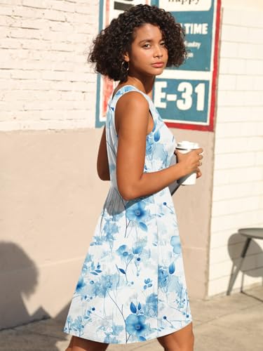 Image of CATHY 2026 Womens Casual Dress Summer Sleeveless Dresses V Neck Wrap Sexy Sundress with Pockets S-2XL