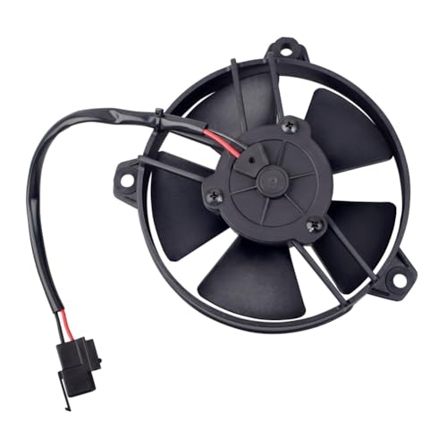 NJTHNTJR 30103011 - Ventilador de refrigeración de hoja recta de 12 V de 5.2 pulgadas para Racing Moto ATV y enfriador VA31A10146A