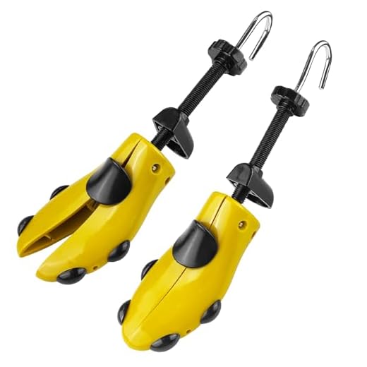Lectorias 1 Par hormas para zapatos, ensanchador de botas de Plástico, shoe stretcher Justable Anchura y Longitud, dilatador unisex, tamaño variable 41-47, Ideales para Deportivas, Zapatos Planos