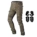 Produktbild PLEASUR Motorradreithose Jeans für Männer Motocross Racing Armor Pants mit abnehmbaren CE-zertifizierten Knie-Hüftschutzpolstern