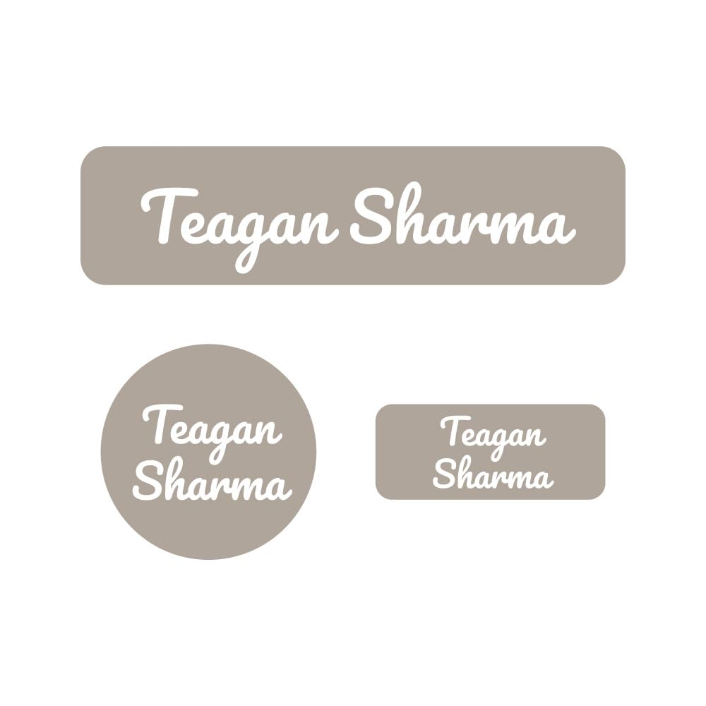 Name Bubbles - Basic Daycare Name Stickers for Kids (144 ct) Personalized Waterproof Name Labels for School Supplies, Clothing Tags, Baby Bottles, All