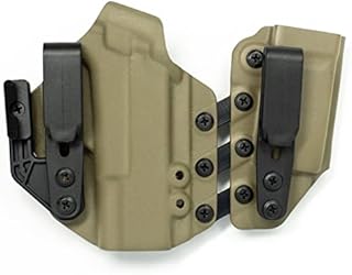 Black Arch Entrada Appendix Carry Holster for a Sig P320 C/F.S./X-Carry/X-Compact/X-Five, Concealed Carry with Magazine Holster, Gun Accessories for Glock Hand Gun, Light Waistband Holster - FDE&Black