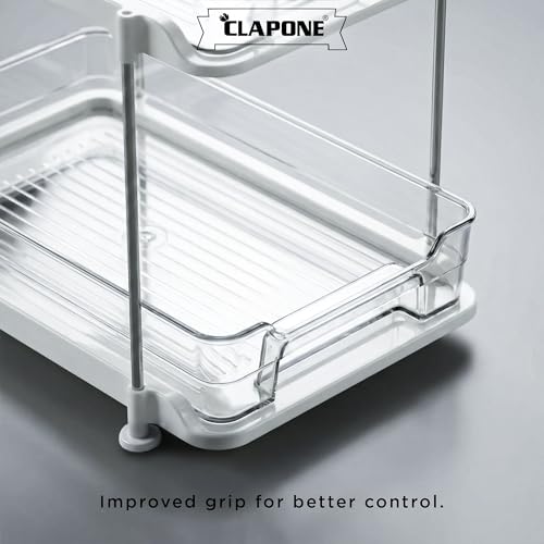 Image of 2 Tier Under Sink Storage Organizer for Kitchen & Bathroom | Pull-Out Cabinet Organizer with Sliding Drawer | Under Sink Shelf Organizer for Kitchen Cabinets, Bathroom Vanity, Laundry Room & Pantry