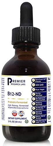 Premier Research B12-NDâ„¢ 2 fl oz Dietary Supplement, High Potency, Fermented Vitamin B12