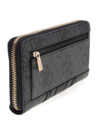 Guess Portafoglio Laurel Ii Slg Zip Around Wallet Coal Logo Grigio Scuro - 3