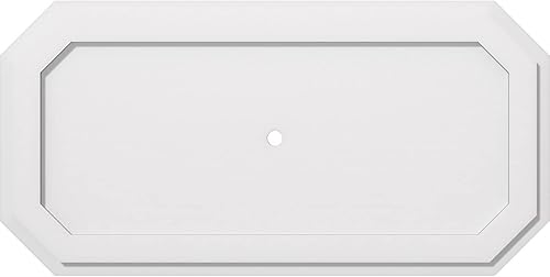 Miniatura 83 de Ekena Millwork CMP36X18ED-03000 Medallones de techo de uretano contemporáneo de PVC de grado arquitectónico Emerald 36"W x 18"H x 3"ID x 12 1/2"C x