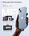 BOYA Omic Wireless Microphone for iPhone/Android with MFi Certified Lightning/USB-C Plug, Noise Reduction, 164ft 30H Battery Life with Charging Case, iPhone Microphone for Video Recording-Black