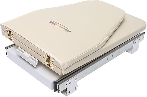 Miniatura 6 de Tabla de planchar plegable de 12 x 32 pulgadas, tabla de planchar oculta retráctil, estación de planchado en armario para apartamento y habitación