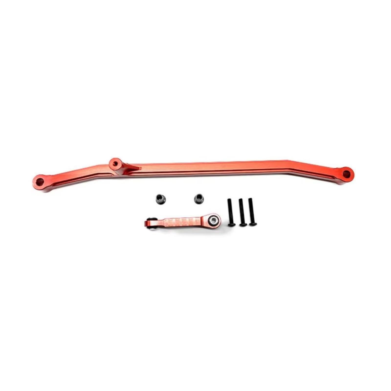 Rc Special Connecting Rod for Losi for LMT 1/8 2pcs Aluminum Alloy Steering Linkage Tie Rod RC Car Off-Road Tracked Vehicles Parts and Accessories Upgrades Replacement(Red)