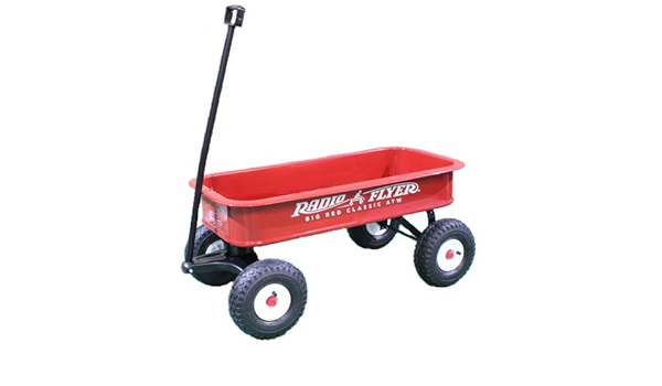 Radio Flyer [ラジオフライヤー] #1800 深底 フルサイズワゴン エアータイヤ ビックレッド クワシックワゴン ATW [平行輸入品]