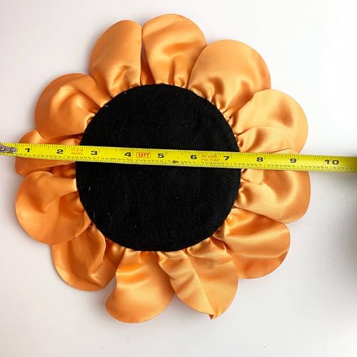 Image of Heyiwell Large Satin Fabric flower for Brooch Pin Wedding Party Dance Dress Suit Clothes Head Hair Accessories DIY Decor 9.45 inchInch