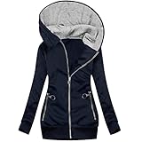Lustige Halloween KostüMe Lederjacke Fleece Weste Damen Harlekin KostüM Superman KostüM Rosaner Blazer Fleece Weste Damen Icon Weste Weste Leder Lange Regenjacke Damen(a Marine,S)