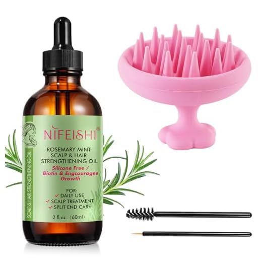 Aceite de Romero para el Cabello, 60 ml, con Masaje del Cuero Cabelludo, 100% Aceite de Romero Puro para el Crecimiento de Cejas y Pestañas, Piel Seca, Nutre el Cuero Cabelludo