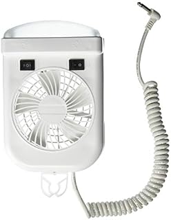Lumitronics RV 12V Interior Reading Light - 2-Speed Fan, Extendable Cord, On/Off Switch