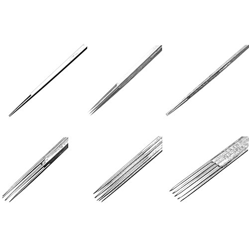 Tattoo nadeln,Vococal® Tattoo maschine [60 Stk Einweg] Tattoo Nadeln Kit/Tätowiernadeln/Tattoos Needles Tipp Zubehör (3RL 5RL 7RL 5RM 7RM 9M1) Cover