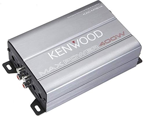 Kenwood KAC-M1814 4-Channel Compact Bridgeable Marine/Motorsports 400W Max Power Digital Amplifier