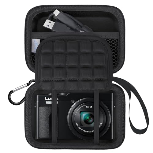 Funda rígida para cámara Panasonic LUMIX serie ZS negra