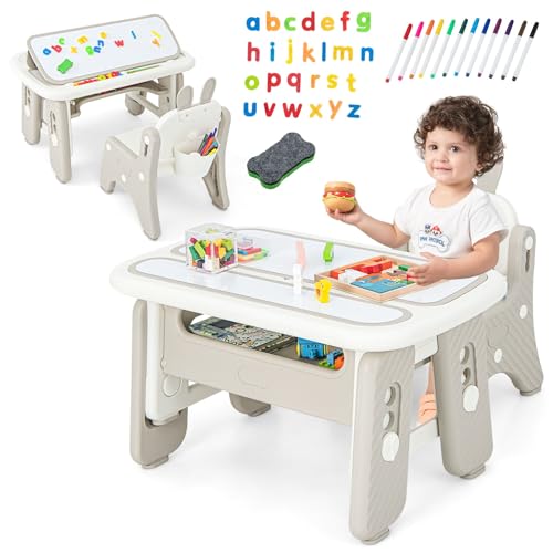 INFANS Adjustable Magnetic Table And Chair Set