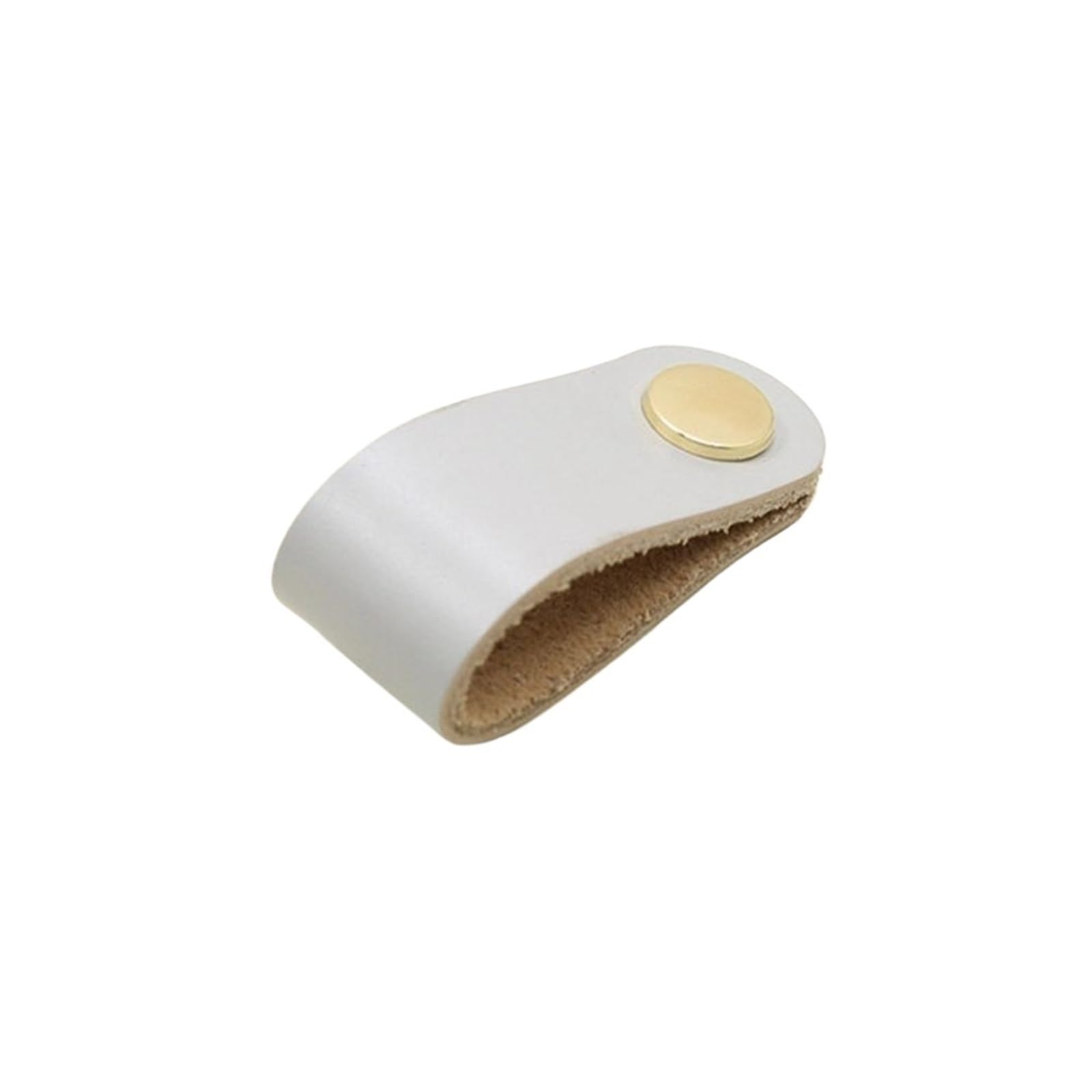 Cqahdsevf Grey Leather Drawer Pulls, Leather Furniture Drawer Handles Multicolor(Grey)