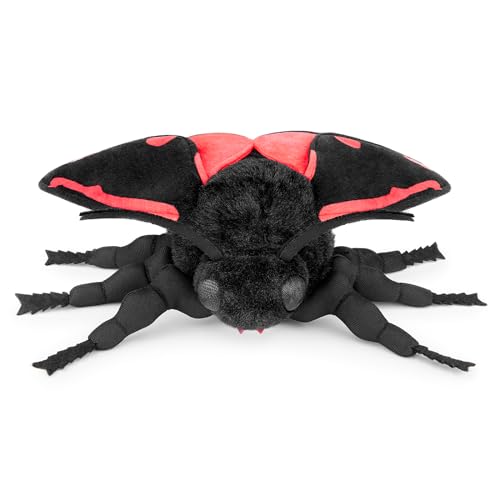 lilizzhoumax Simulation cinnabar moth Plush Toy 40cm/16” Realistic Stuffed Animal Silk Moth Plush Toy Cute Silk Moth Super Soft Insect Silk Moth Home Decoration Animal Toys - Image 3
