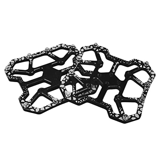 Drfeify Fahrradpedal-Plattform-AdapterFahrrad-klick-Plattform-AdapterPedal-Plattform-Adapter für, Aluminiumlegierungspedal für SPDPedale (Black)