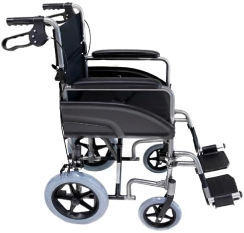 Cadeira De Rodas Alumínio Transporte Hospitalar/Casa 100Kg