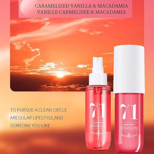 Generisch 4er Set Damen Parfum Body Spray - Fruity Duft - Lang Anhaltender Duftnebel Für Körper & Haar - Hautpflegendes Aerosol