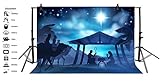Baocicco 7x5ft Backdrop for Jesus Christ Theme Photography Background Nativity Birth of Jesus Twinkl