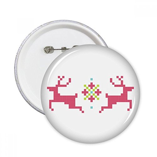 Broches de Noël pixel cerf pour personnaliser vos vêtements de fête