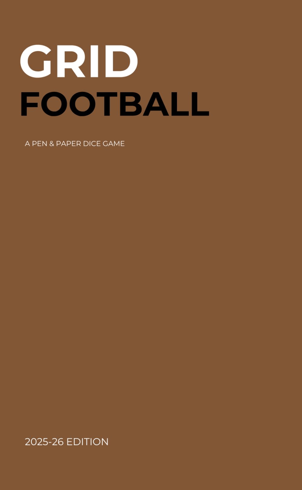 Grid Football - 2025-26 Edition